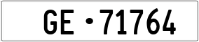 Truck License Plate